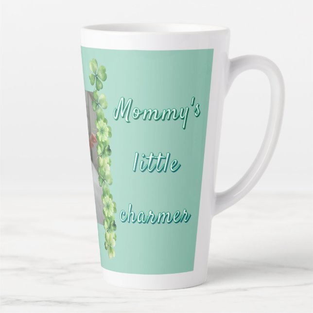 Clover Green Mommy's Little Charmer Gift Box Latte Mug (Right)