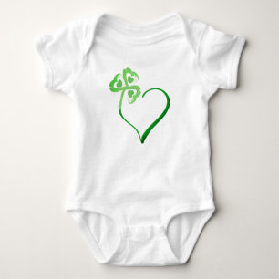 Clover Heart Baby Bodysuit