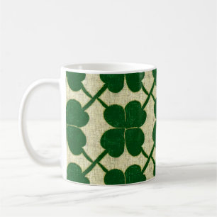Clover Lattice Linen Coffee Mug