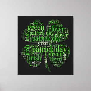 Clover leaf canvas print
