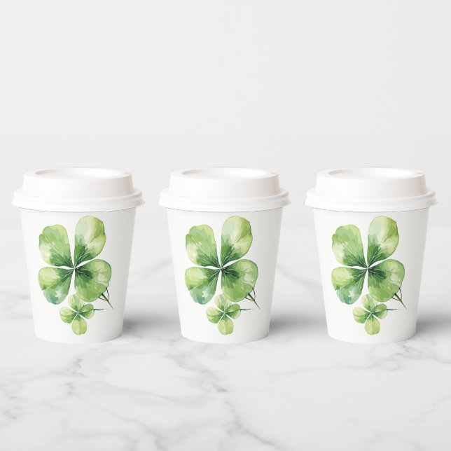 Clover leaf paper cups (Multi)