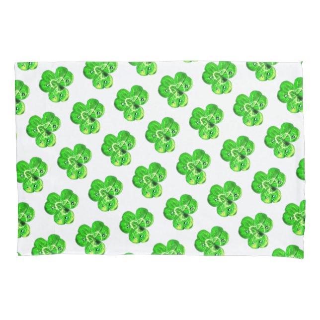 Clover Leaf Pillow Case (Front)