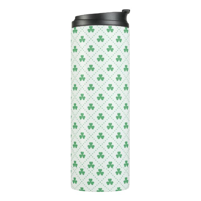 Clover Leaf Thermal Mug for Hot or Cold Drinks (Rotated Left)