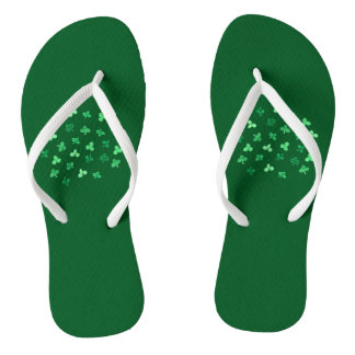 Clover Leaves Adult Slim Straps Flip Flops