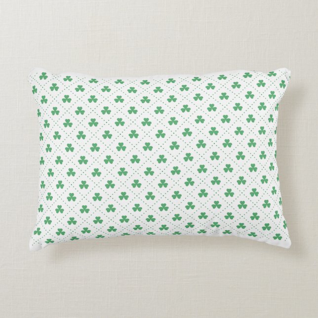 Clover Leaves Pattern St. Patrick's Day-53224 Accent Pillow (Front)