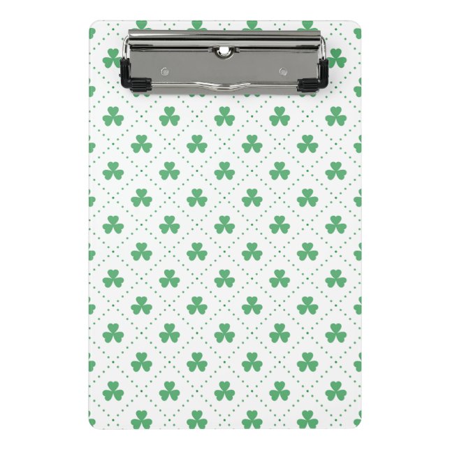 Clover Leaves Pattern St. Patrick's Day-53224 Mini Clipboard (Front)