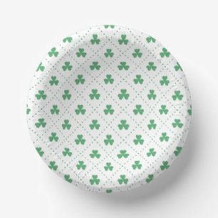Clover Leaves Pattern St. Patrick's Day-53224 Paper Plate