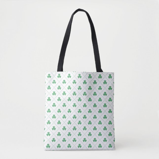 Clover Leaves Pattern St. Patrick's Day-53224 Tote Bag (Front)