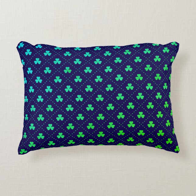 Clover Leaves St. Patrick's Day Pattern-53223 Accent Pillow (Front)