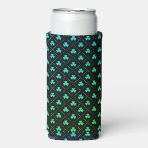 Clover Leaves St. Patrick's Day Pattern-53223 Seltzer Can Cooler