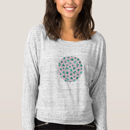 Clover Leaves Women's Off Shoulder Shirt