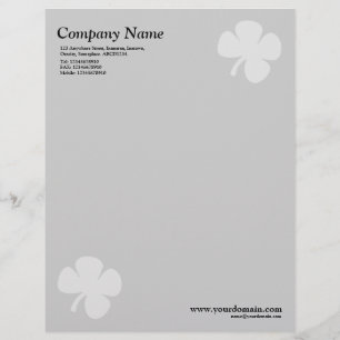 Clover - Light Grey Letterhead