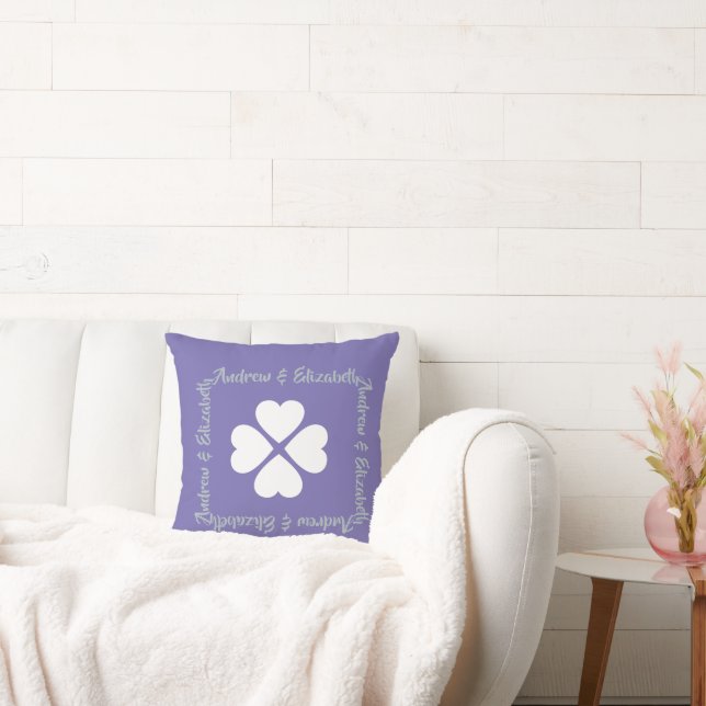 Clover Love Nest Throw Pillow (Couch)