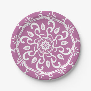 Clover Mandala Paper Plate
