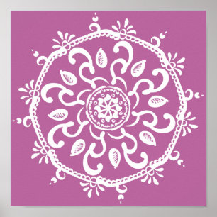 Clover Mandala Poster