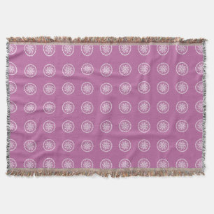 Clover Mandala Throw Blanket