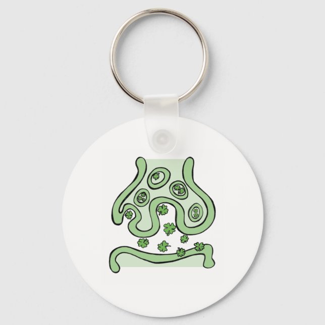 Clover Neurotransmitters Keychain (Front)