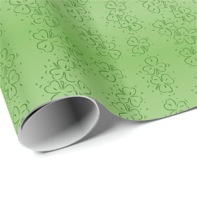 Clover Over and Over Wrapping Paper (Roll Corner)