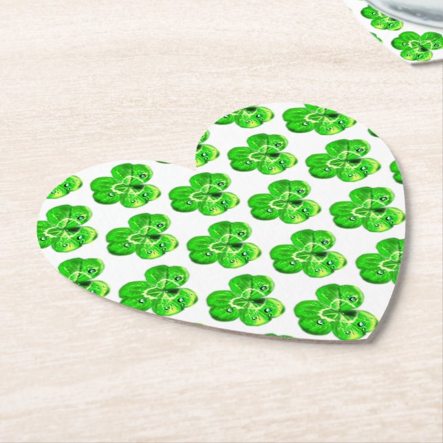 Clover Paper Coaster (Angled)