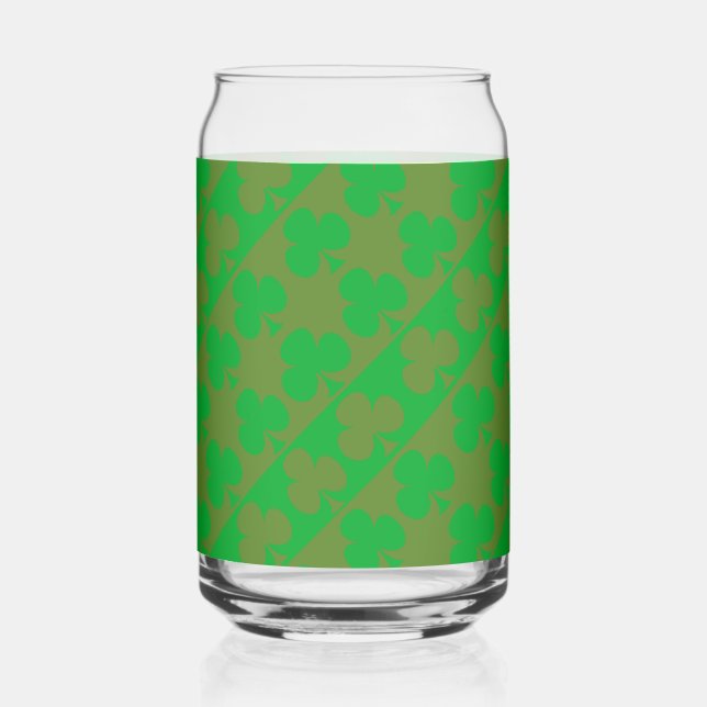 Clover Pattern Can Glass (Front)