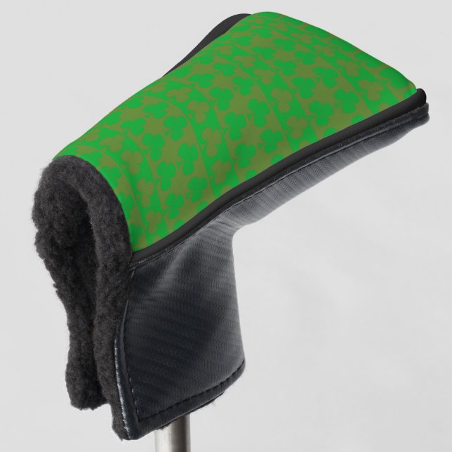 Clover Pattern Golf Head Cover (3/4 Front)