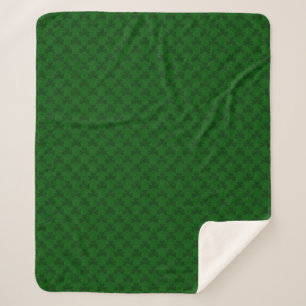 Clover Pattern Sherpa Blanket
