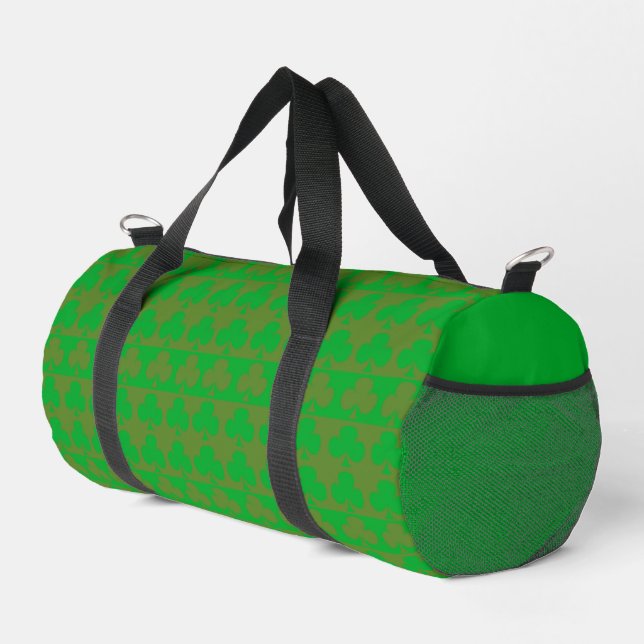 Clover Pattern Small Duffle Bag (Right Corner)