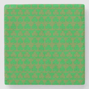 Clover Pattern Stone Coaster