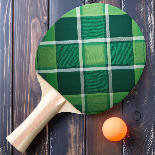 Clover Plaid Ping Pong Paddle