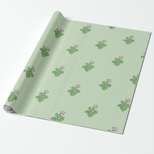 Clover Plant Flower Green Simple Elegant Wrapping Paper