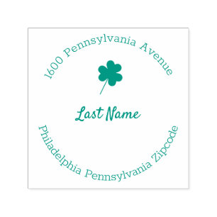 Clover Round Self-inking Stamp
