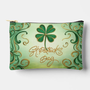 Clover Saint Patrick's Day Accessory Pouch