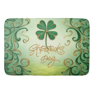 Clover Saint Patrick's Day Bath Mat