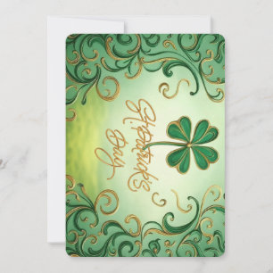 Clover Saint Patrick's Day Holiday Card