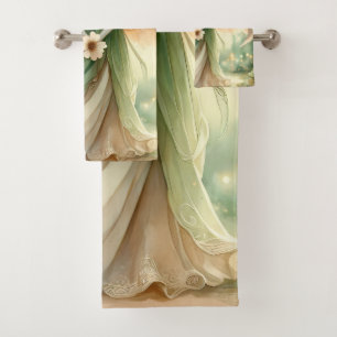 Clover Serenity Angel Bath Towel Set