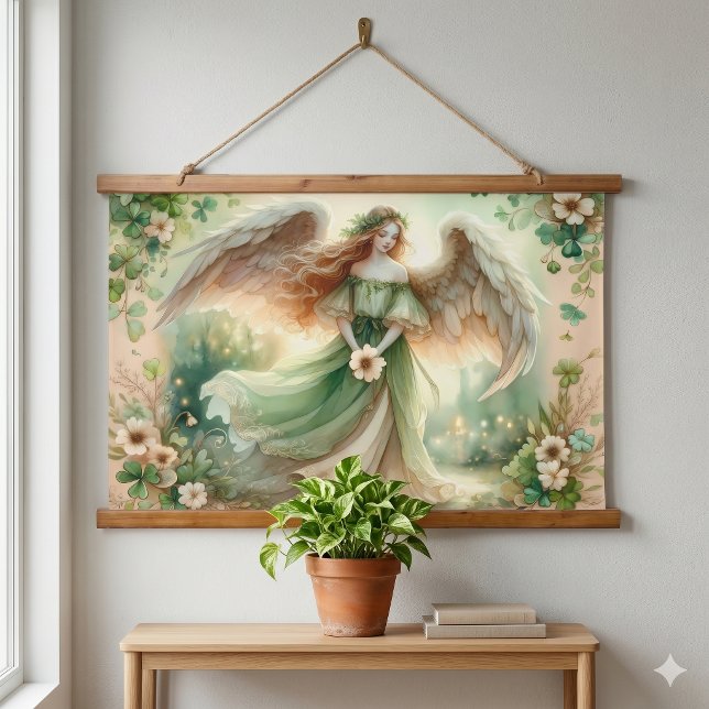 Clover Serenity Angel Hanging Tapestry (Clover Serenity Angel Hanging Tapestry)