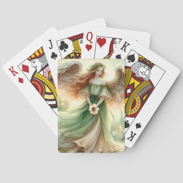 Clover Serenity Angel Playing Cards (Back)