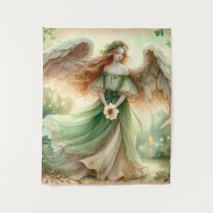 Clover Serenity Angel Tapestry