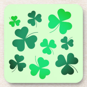 Clover Shamrock Irish Green Spring St Patrick Day  Coaster
