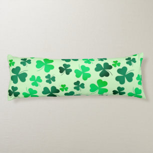 Clover Shamrock Irish Green Spring St Patricks Day Body Pillow