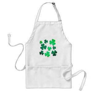 Clover Shamrock Irish Green Spring St Patricks Day Standard Apron