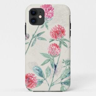 Clover, shamrock on beige. iPhone 11 case