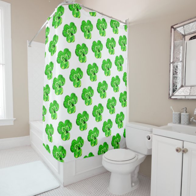 Clover Shower Curtain (In Situ)