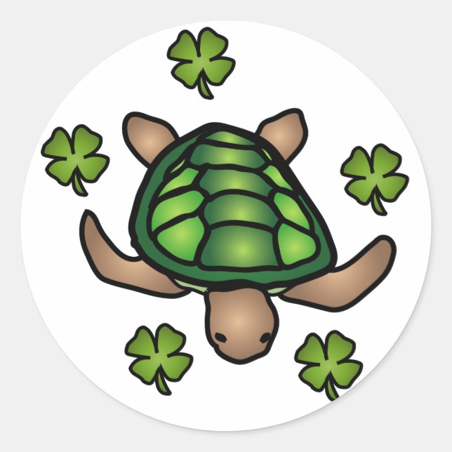 Clover & Turtle Sticker (Front)