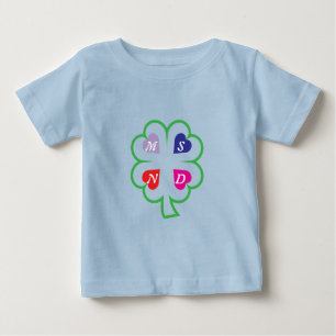 Clover with hearts  baby T-Shirt