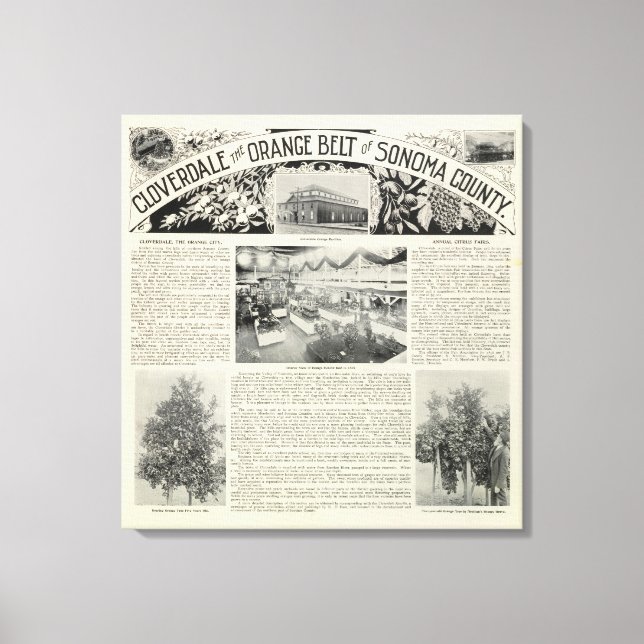 Cloverdale, California Canvas Print (Front)