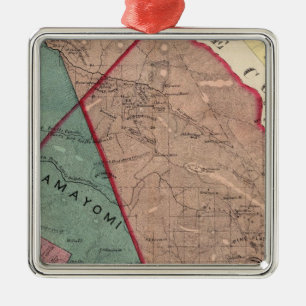 Cloverdale, Washington, Mendocino Metal Ornament