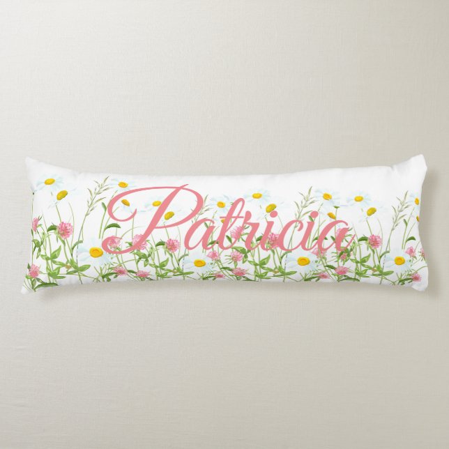 Clovers & Daisies Body Pillow (Front)