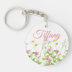 Clovers & Daisies Keychain