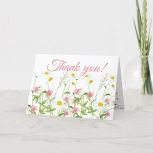 Clovers & Daisies Thank You Card